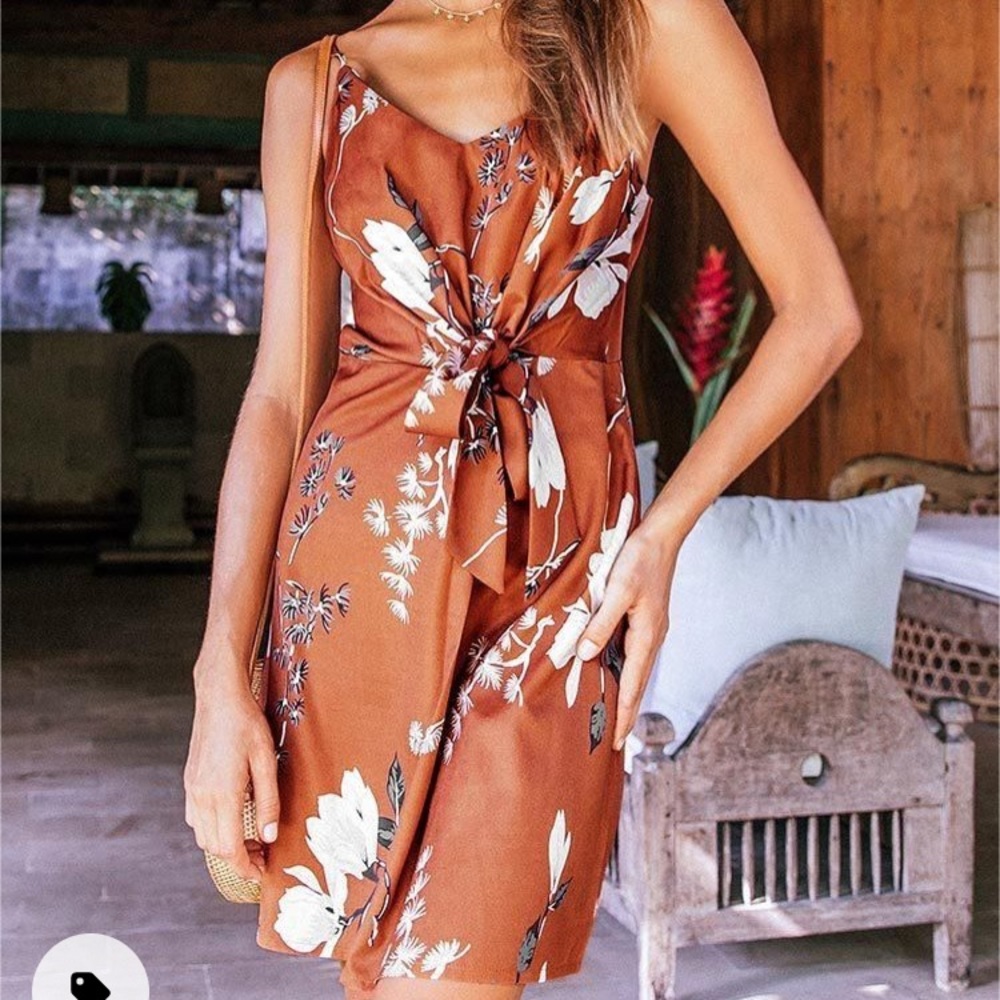Burnt orange sun dress